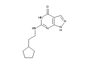 Image of 6-(2-cyclopentylethylamino)-1,5-dihydropyrazolo[3,4-d]pyrimidin-4-one