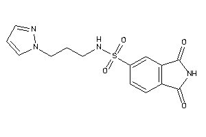 1,3-diketo-N-(3-pyrazol-1-ylpropyl)isoindoline-5-sulfonamide