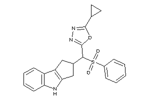 2-[besyl(1,2,3,4-tetrahydrocyclopenta[b]indol-2-yl)methyl]-5-cyclopropyl-1,3,4-oxadiazole