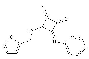 3-(2-furfurylamino)-4-phenylimino-cyclobutane-1,2-quinone