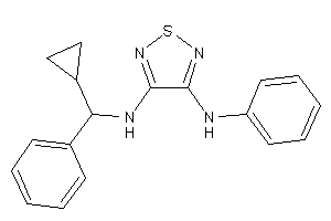 (4-anilino-1,2,5-thiadiazol-3-yl)-[cyclopropyl(phenyl)methyl]amine