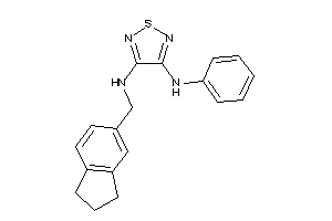 (4-anilino-1,2,5-thiadiazol-3-yl)-(indan-5-ylmethyl)amine
