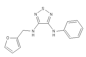 Image of (4-anilino-1,2,5-thiadiazol-3-yl)-(2-furfuryl)amine