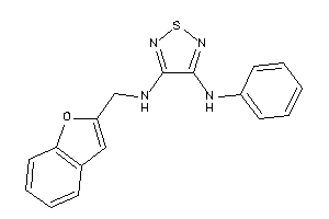 Image of (4-anilino-1,2,5-thiadiazol-3-yl)-(benzofuran-2-ylmethyl)amine