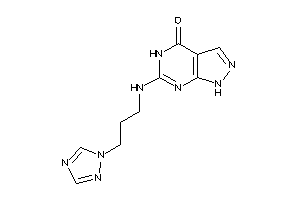 Image of 6-[3-(1,2,4-triazol-1-yl)propylamino]-1,5-dihydropyrazolo[3,4-d]pyrimidin-4-one