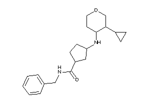 Image of N-benzyl-3-[(3-cyclopropyltetrahydropyran-4-yl)amino]cyclopentanecarboxamide