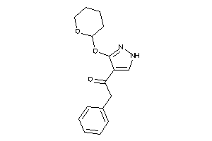 Image of 2-phenyl-1-(3-tetrahydropyran-2-yloxy-1H-pyrazol-4-yl)ethanone