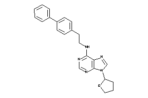 Image of 2-(4-phenylphenyl)ethyl-[9-(tetrahydrofuryl)purin-6-yl]amine