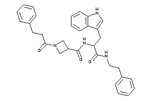 Image of 1-hydrocinnamoyl-N-[1-(1H-indol-3-ylmethyl)-2-keto-2-(phenethylamino)ethyl]azetidine-3-carboxamide