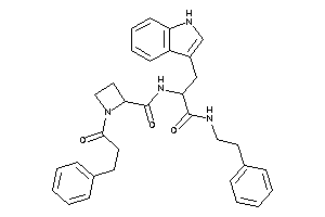 1-hydrocinnamoyl-N-[1-(1H-indol-3-ylmethyl)-2-keto-2-(phenethylamino)ethyl]azetidine-2-carboxamide