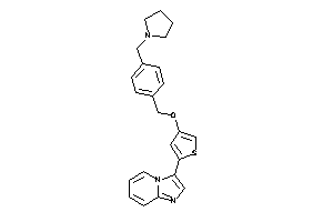 Image of 3-[4-[4-(pyrrolidinomethyl)benzyl]oxy-2-thienyl]imidazo[1,2-a]pyridine
