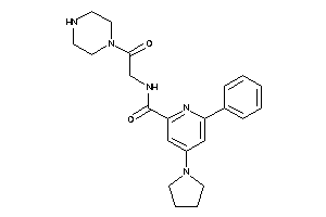 N-(2-keto-2-piperazino-ethyl)-6-phenyl-4-pyrrolidino-picolinamide