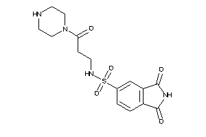 1,3-diketo-N-(3-keto-3-piperazino-propyl)isoindoline-5-sulfonamide