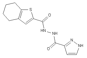 N'-(4,5,6,7-tetrahydrobenzothiophene-2-carbonyl)-1H-pyrazole-3-carbohydrazide