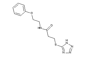 N-(2-phenoxyethyl)-3-(1H-tetrazol-5-ylthio)propionamide