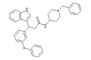 N-(1-benzyl-4-piperidyl)-3-(1H-indol-3-yl)-3-(3-phenoxyphenyl)propionamide