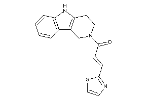 1-(1,3,4,5-tetrahydropyrido[4,3-b]indol-2-yl)-3-thiazol-2-yl-prop-2-en-1-one