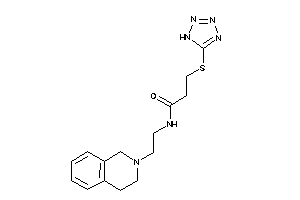 N-[2-(3,4-dihydro-1H-isoquinolin-2-yl)ethyl]-3-(1H-tetrazol-5-ylthio)propionamide