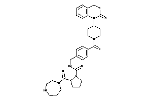 2-(1,4-diazepane-1-carbothioyl)-N-[4-[4-(2-keto-4H-3,1-benzoxazin-1-yl)piperidine-1-carbonyl]benzyl]pyrrolidine-1-carboxamide