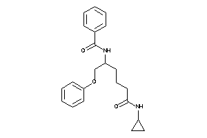 Image of N-[5-(cyclopropylamino)-5-keto-1-(phenoxymethyl)pentyl]benzamide