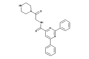 N-(2-keto-2-piperazino-ethyl)-2,6-diphenyl-pyrimidine-4-carboxamide