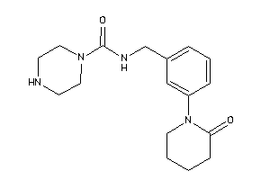 N-[3-(2-ketopiperidino)benzyl]piperazine-1-carboxamide