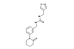 1-(isoxazol-4-ylmethyl)-3-[3-(2-ketopiperidino)benzyl]urea