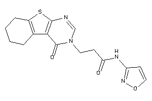 N-isoxazol-3-yl-3-(4-keto-5,6,7,8-tetrahydrobenzothiopheno[2,3-d]pyrimidin-3-yl)propionamide