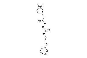 1-[[2-(1,1-diketothiolan-3-yl)acetyl]amino]-3-(2-phenoxyethyl)urea