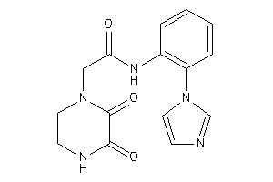 2-(2,3-diketopiperazino)-N-(2-imidazol-1-ylphenyl)acetamide