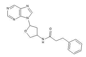 Image of 3-phenyl-N-(5-purin-9-yltetrahydrofuran-3-yl)propionamide