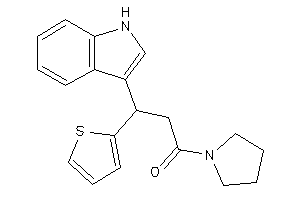 3-(1H-indol-3-yl)-1-pyrrolidino-3-(2-thienyl)propan-1-one