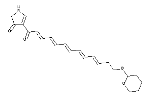 Image of 4-(13-tetrahydropyran-2-yloxytrideca-2,4,6,8,10-pentaenoyl)-2-pyrrolin-3-one