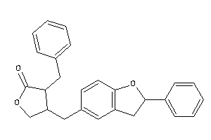 3-benzyl-4-[(2-phenylcoumaran-5-yl)methyl]tetrahydrofuran-2-one