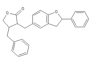 4-benzyl-3-[(2-phenylcoumaran-5-yl)methyl]tetrahydrofuran-2-one