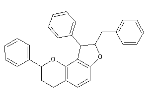 8-benzyl-2,9-diphenyl-3,4,8,9-tetrahydro-2H-furo[2,3-h]chromene
