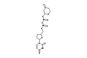 Image of 1-[5-[(4-ketotetrahydropyran-2-yl)oxyphosphonoyloxyphosphonoyloxymethyl]tetrahydrofuran-2-yl]pyrimidine-2,4-quinone