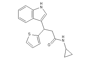 N-cyclopropyl-3-(1H-indol-3-yl)-3-(2-thienyl)propionamide