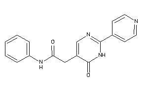 2-[6-keto-2-(4-pyridyl)-1H-pyrimidin-5-yl]-N-phenyl-acetamide