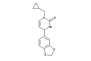 6-(1,3-benzodioxol-5-yl)-3-(cyclopropylmethyl)-1,6-dihydropyrimidin-2-one