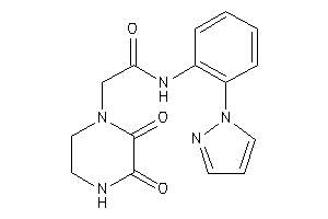 2-(2,3-diketopiperazino)-N-(2-pyrazol-1-ylphenyl)acetamide