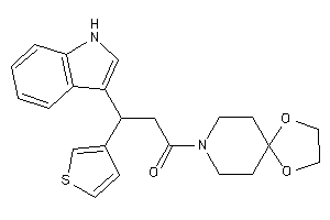 1-(1,4-dioxa-8-azaspiro[4.5]decan-8-yl)-3-(1H-indol-3-yl)-3-(3-thienyl)propan-1-one