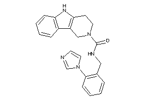 N-(2-imidazol-1-ylbenzyl)-1,3,4,5-tetrahydropyrido[4,3-b]indole-2-carboxamide