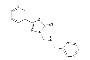 3-[(benzylamino)methyl]-5-(3-pyridyl)-1,3,4-oxadiazole-2-thione
