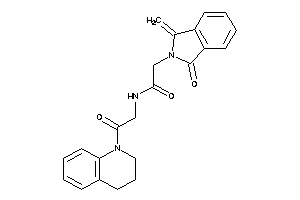 N-[2-(3,4-dihydro-2H-quinolin-1-yl)-2-keto-ethyl]-2-(1-keto-3-methylene-isoindolin-2-yl)acetamide