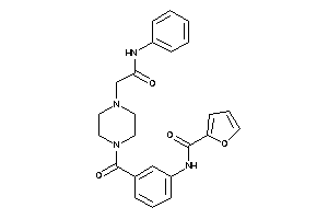 N-[3-[4-(2-anilino-2-keto-ethyl)piperazine-1-carbonyl]phenyl]-2-furamide