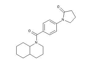 1-[4-(3,4,4a,5,6,7,8,8a-octahydro-2H-quinoline-1-carbonyl)phenyl]-2-pyrrolidone