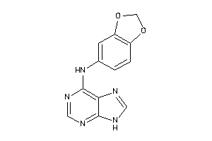 1,3-benzodioxol-5-yl(9H-purin-6-yl)amine