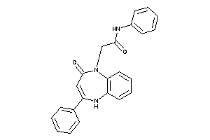 Image of 2-(2-keto-4-phenyl-5H-1,5-benzodiazepin-1-yl)-N-phenyl-acetamide