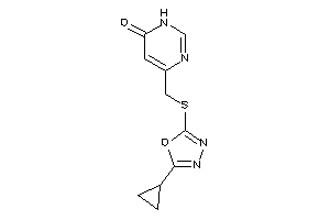 4-[[(5-cyclopropyl-1,3,4-oxadiazol-2-yl)thio]methyl]-1H-pyrimidin-6-one